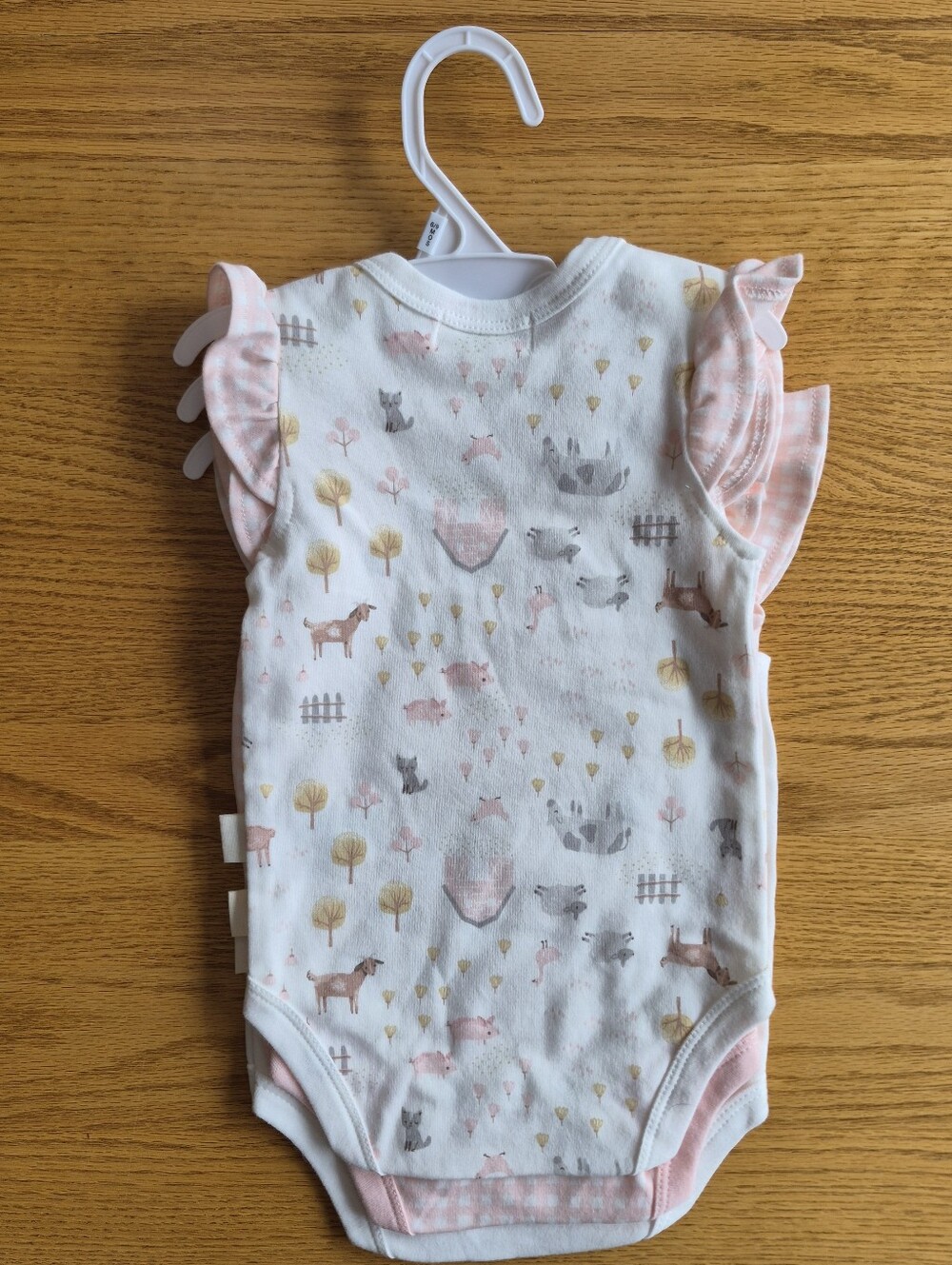Rabbit + Bear Baby Girl Onesies 6-9 Months - Picture 2 of 16